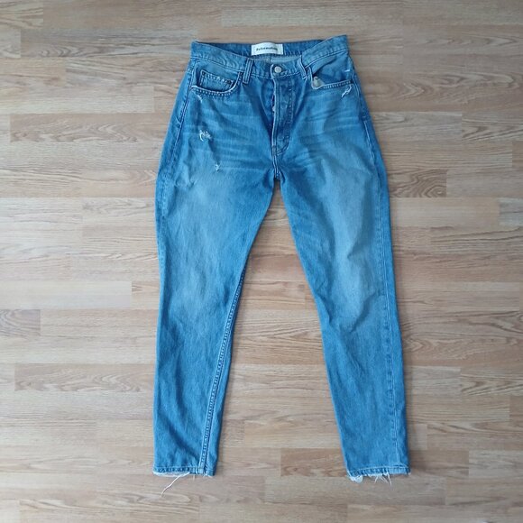 Reformation Melissa High Rise Skinny Distressed Jeans in Savu Wash Size 28 - Picture 4 of 9